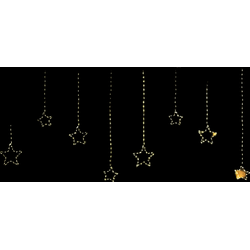 Wire Star-Curtain 738L400X80 cm Led Classic Warm 20 Strings