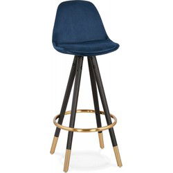 CHICAGO design halfhoge snackkruk 41x41x87 cm Blauw
