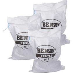 15x Benson Afvalzakken/vuilniszakken met trekband 100 x 65 cm - Vuilniszakken