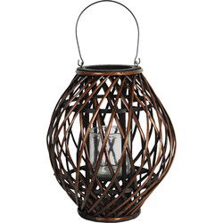 Clayre & Eef Windlicht Bruin Hout