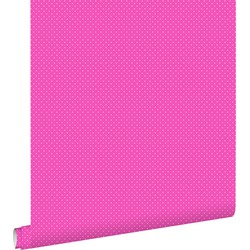 ESTAhome behang kleine stipjes roze - 53 cm x 10,05 m - 137311