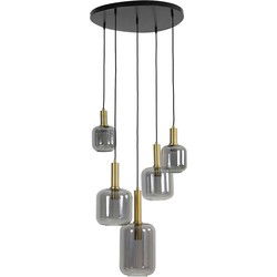 Light & Living - hanglamp - Lekar - brons - glas - design lamp - E27 - 2949084