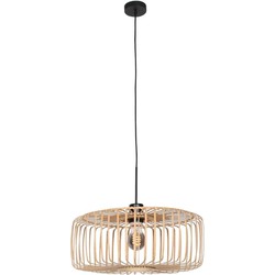 Steinhauer hanglamp Bloeba - naturel - bamboe - 4184ZW