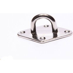 Platinum Plaat met oog RVS