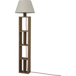 Lamp met opbergruimte 8 planken eiken sonoma decor H163,5 cm - Giorno