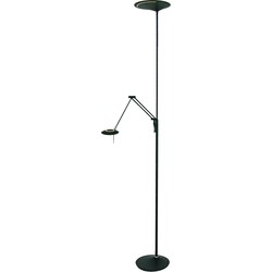 Moderne Vloerlamp Vega Zwart 2-lichts