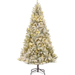 Black Box Trees Nagoya Kunstkerstboom met Warm Witte LED Verlichting - H210 x Ø115 cm - Groen Frosted