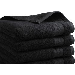 Handdoek Hotel Collectie - 6 stuks - 50x100 - zwart