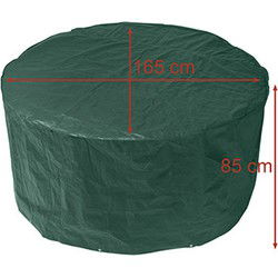 CM Tafel beschermhoes - groen - polyester - 165 x 85 cm - Loungesethoes
