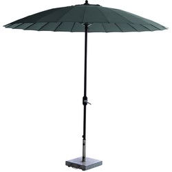 Manilla parasol - Ø250 cm - carbon black - donker grijs