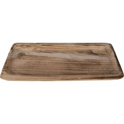 Clayre & Eef Decoratie schaal  40x17x3 cm Bruin Hout Rechthoek Fruitschaal