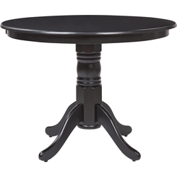 Beliani AKRON - Ronde tafel-Zwart-MDF