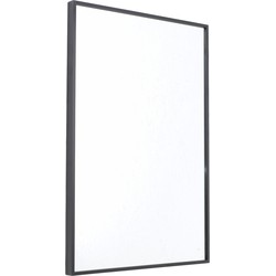 Fragix York Wandspiegel - Zwart - Aluminium - 60x40