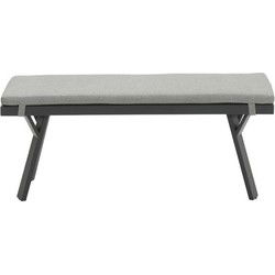 Sergio bank - carbon black - licht grijs