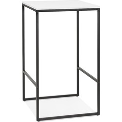Hoge tafel in industriële stijl ORTOS wit