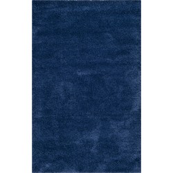 Safavieh Shaggy Indoor Woven Area Rug, Milan Shag Collection, SG180, in Navy, 122 X 183 cm