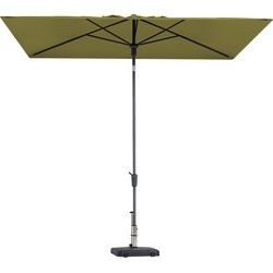 Mikros Sage green stokparasol 300 x 200 cm zonwering - Madison