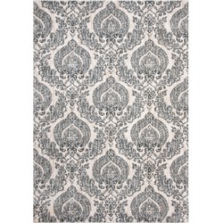 Safavieh Traditional Indoor Woven Area Rug, Isabella Collection, ISA952, in Grey & Ivory, 122 X 183 cm