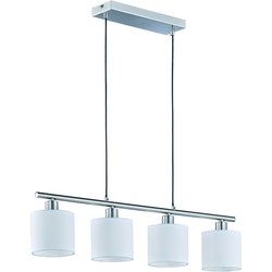 Moderne Hanglamp  Tommy - Metaal - Grijs
