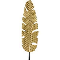 Wanddecoratie Leaf Goud 92cm