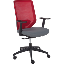 Beliani VIRTUOSO - Bureaustoel-Rood-Polyester, Mesh