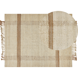 Beliani YELMEZ - Gevlochten-Beige-Jute