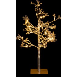 Feeric lights and christmas lichtboom - H50 cm - goud - kunststof - kerstverlichting figuur