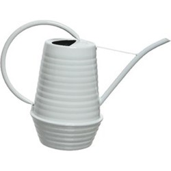 Decoris Gieter - 1 liter - wit - metaal - plantengieter - voor binnen en buiten - Gieters