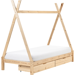 Beliani DEVAY - Kinderbed-Lichte houtkleur-Dennenhout