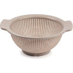 Plasticforte Vergiet - kunststof - zeep - D23 x H10 cm - taupe - Vergieten