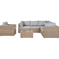 Beliani CONTARE - Loungeset-Bruin-PE rotan