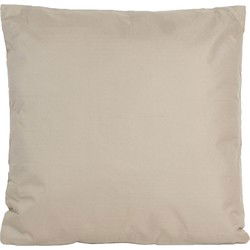Anna's collection Buiten of tuin sier kussens - taupe/beige - 60 x 60 cm - binnen/buiten - Sierkussens