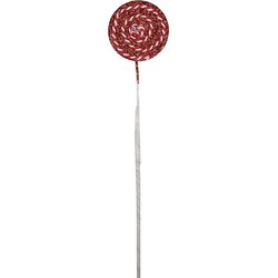 Clayre & Eef Kerstdecoratie Lolly 40 cm Rood Kunststof