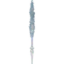 Ijspegel acryl l1b1h18 cm blauw/iris