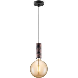 Home sweet home hanglamp Saga roest Globe g180 - amber