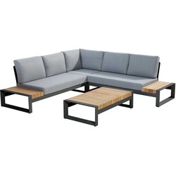 4 Seasons Outdoor Matisse loungeset 4-delig - donker grijs