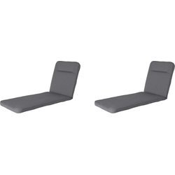 Madison -  Ligbedkussen Manchester grey - Ca. 190x60 cm - Set van 2