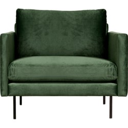 Fauteuil - Violet - velours Brunei groen 45