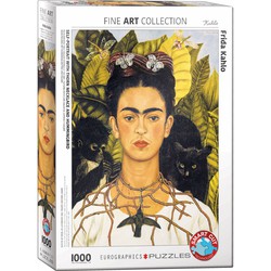 Eurographics Eurographics Self-Portrait with Thorn Neclace and Hummingbird - Frida Kahlo (1000)