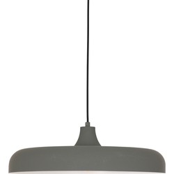 Platte ronde hanglamp Steinhauer Krisip Wit