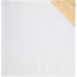 Knit Factory Theedoek Block - Ecru/Gold - 65x65 cm