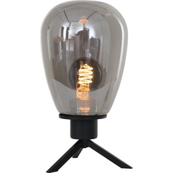 Steinhauer tafellamp Reflexion - zwart - metaal - 15 cm - E27 fitting - 2682ZW