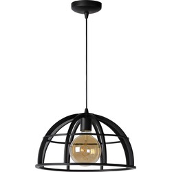 Kidra enkele hanglamp diameter 40 cm 1xE27 zwart