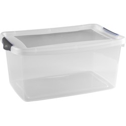 Hega Hogar Opbergbox - 13 liter - 40 x 27 x 19 cm - kunststof - Opbergbox