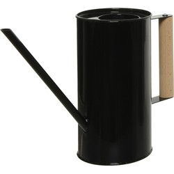 Decoris gieter - voor binnen/buiten - zwart - zink - 1,3 liter - Gieters