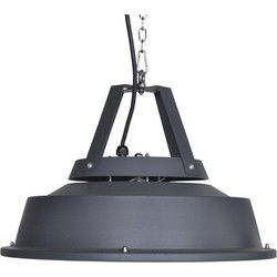 Retro hangende heater - carbon black - 43 cm - 1500W