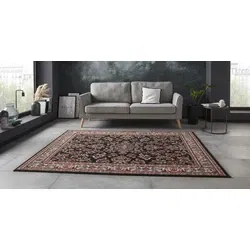 Klassiek vloerkleed - Oriental Zwart - 80 X 150 CM