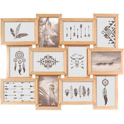 Atmosphera Collage Fotolijst - voor 12 foto's - 58 x 45 cm - hout - Fotolijsten