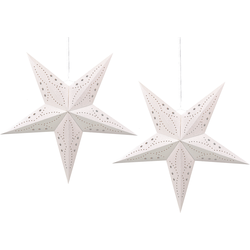 Beliani MOTTI - Wanddecoratie-Wit-Papier