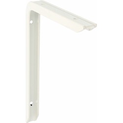 AMIG Plankdrager/planksteun - aluminium - gelakt wit - H120 x B80 mm - max gewicht 75 kg - Plankdragers